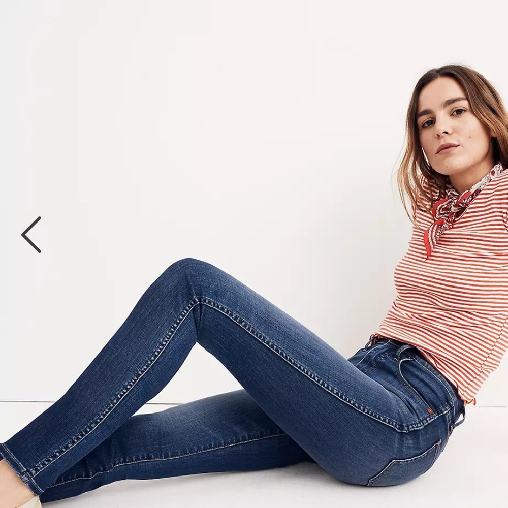 Madewell 10" High-Rise Skinny Jeans in Danny Wash: TENCEL™ Denim Edition